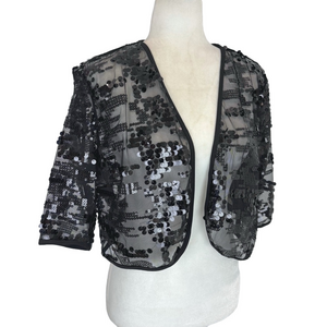 Laura black sequinned bolero